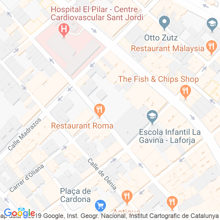 Código Postal calle Can Ferrer, A, drecera en Barcelona