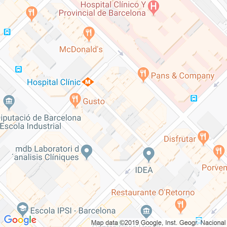 Código Postal calle Batllo, passatge en Barcelona