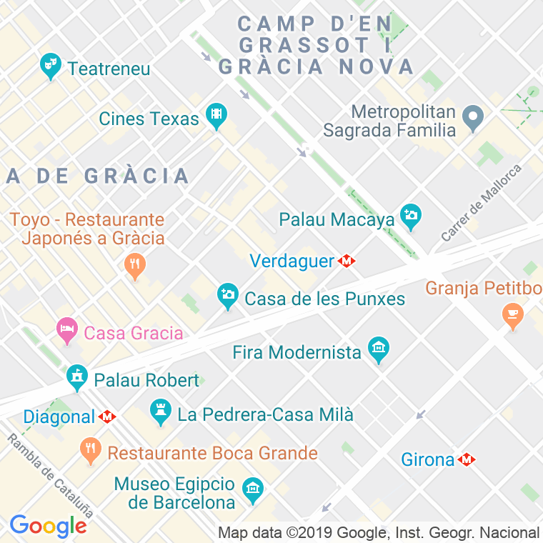 Código Postal calle Industria, De La   (Impares Del 1 Al 31)  (Pares Del 2 Al 26) en Barcelona