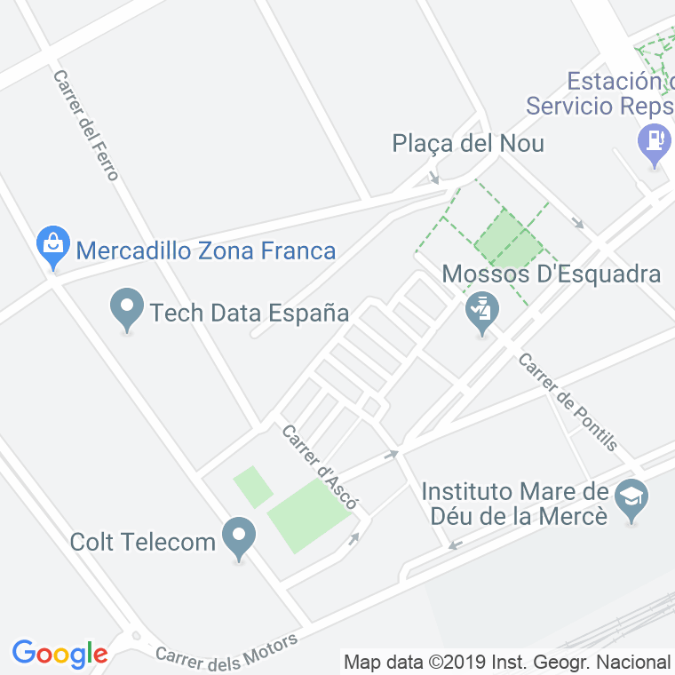 Código Postal calle Arnes en Barcelona