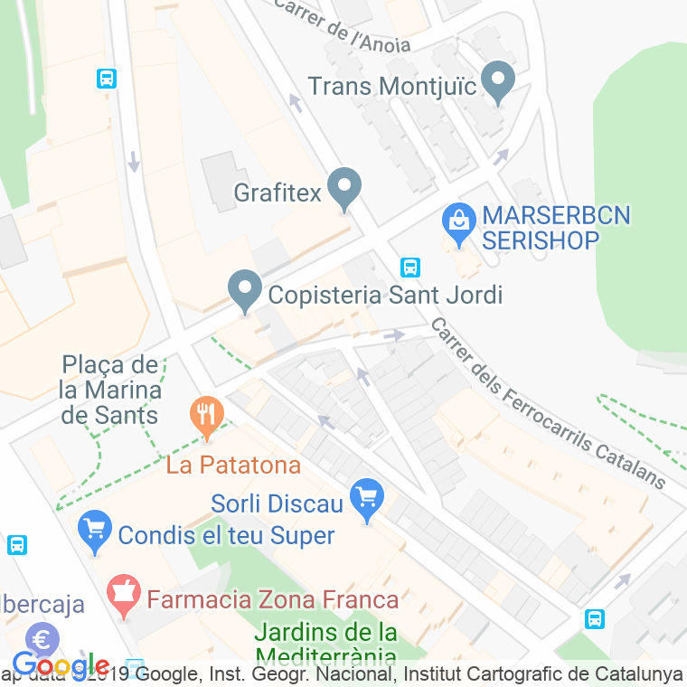 Código Postal calle Aviador Duran en Barcelona