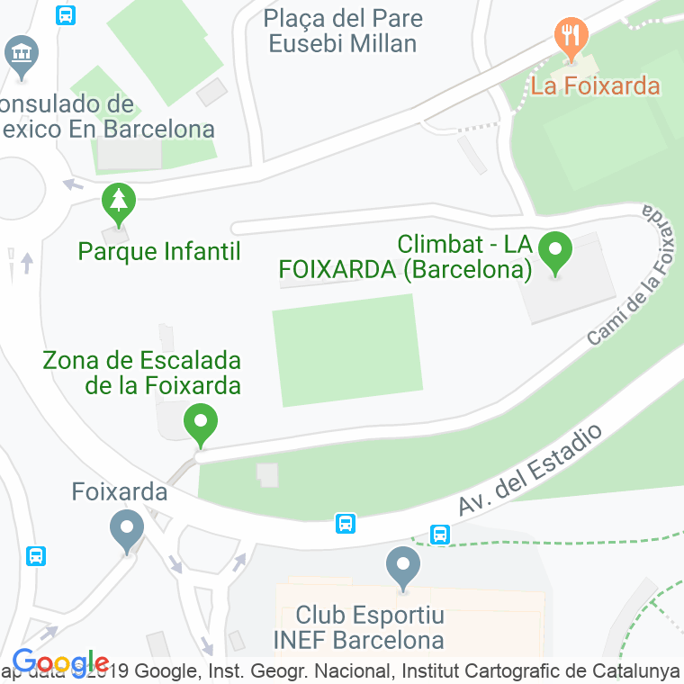 Código Postal calle Estadi Foixarda en Barcelona