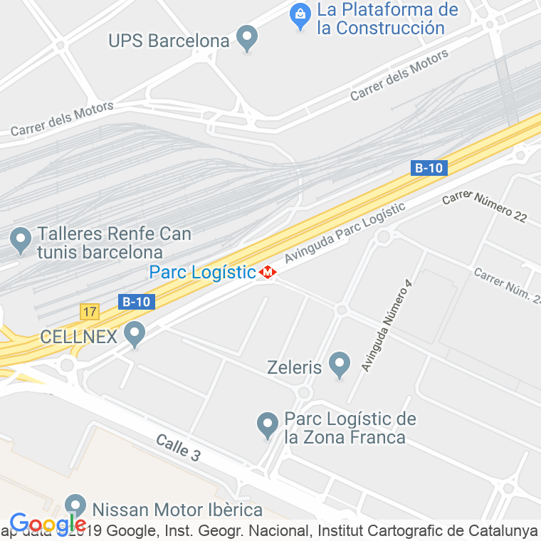 Código Postal calle Parc Logistic, Del, avinguda en Barcelona