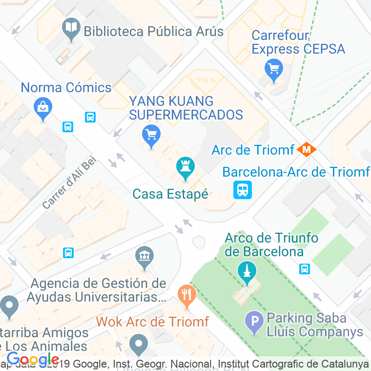 Código Postal calle Estape en Barcelona