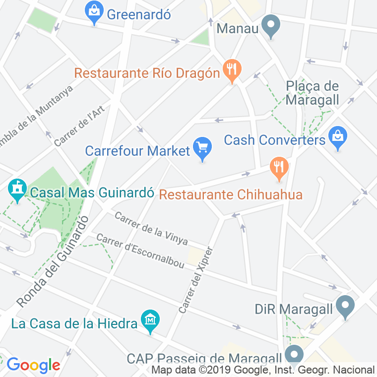 Código Postal calle Teodor Llorente en Barcelona