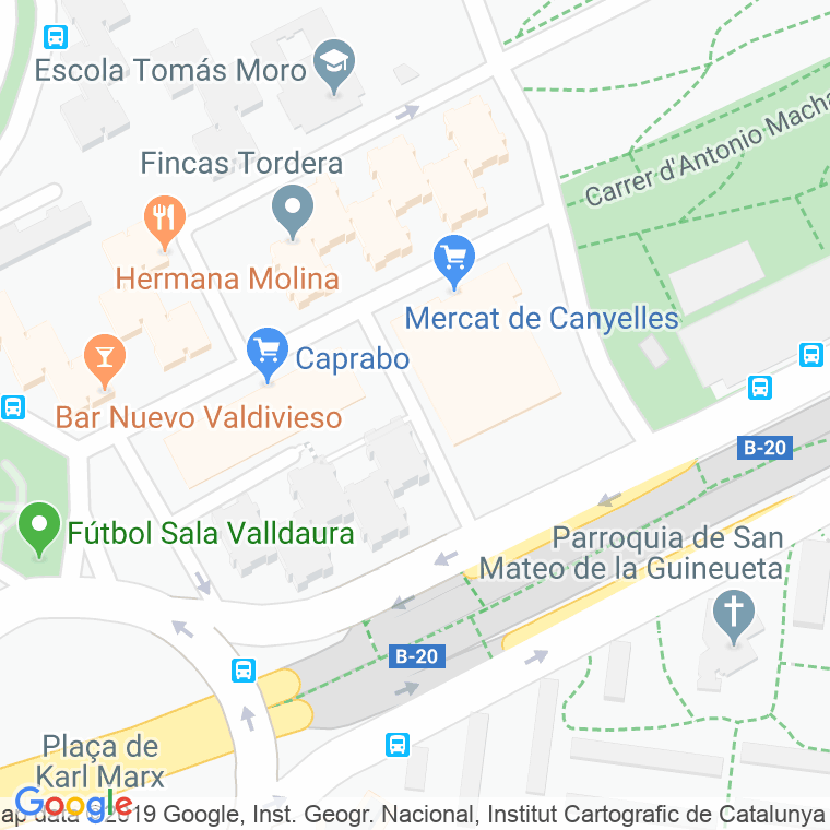 Código Postal calle Carles Soldevila en Barcelona