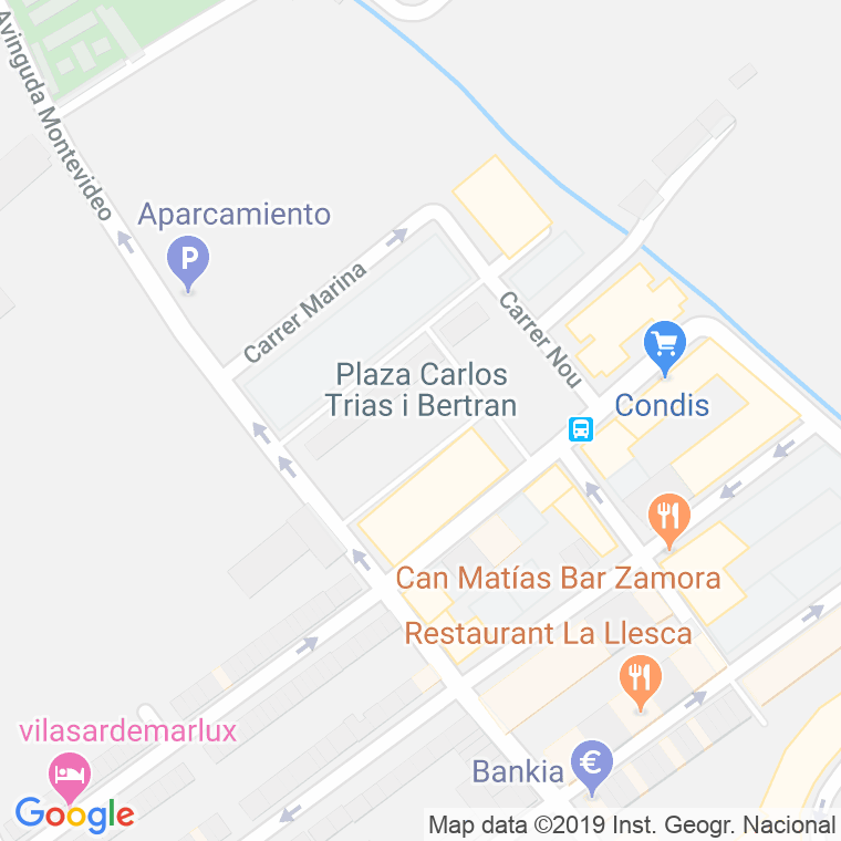 Código Postal calle Carles Trias, grup en Barcelona