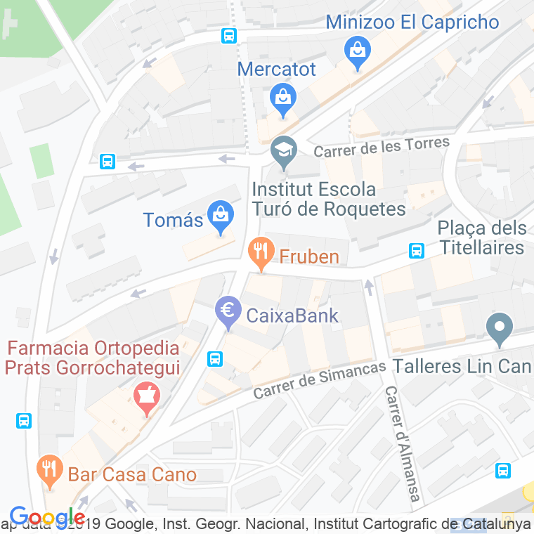 Código Postal calle Garigliano en Barcelona