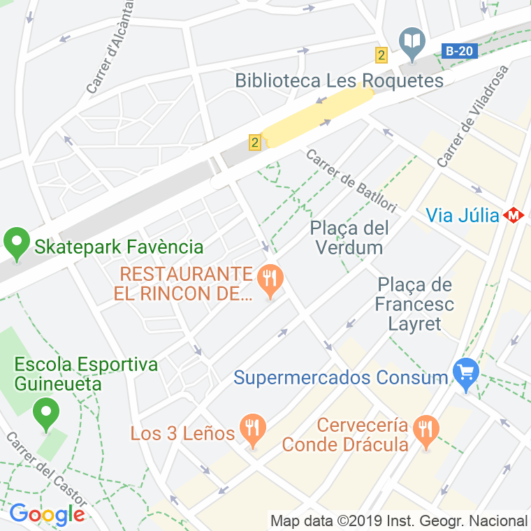 Código Postal calle Gongora en Barcelona