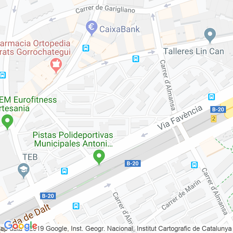 Código Postal calle Joaquim Puig I Pidemunt en Barcelona
