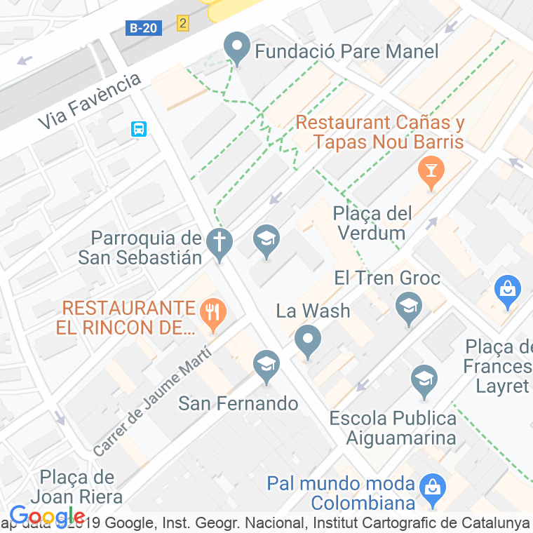 Código Postal calle Luz Casanova en Barcelona