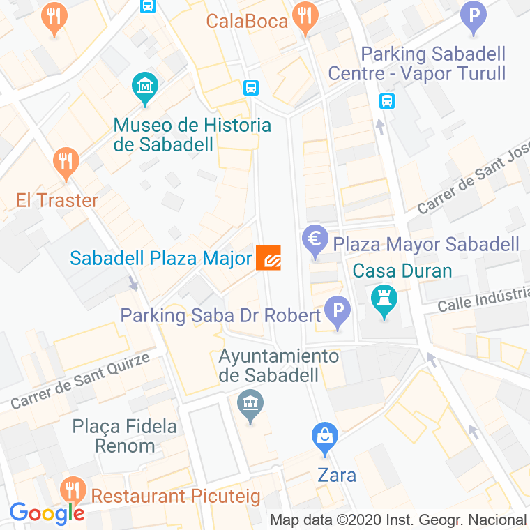 Código Postal calle Esglesia en Sabadell