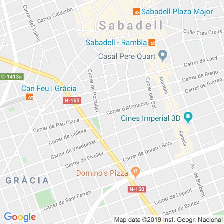 Código Postal calle Ferran Casablancas en Sabadell