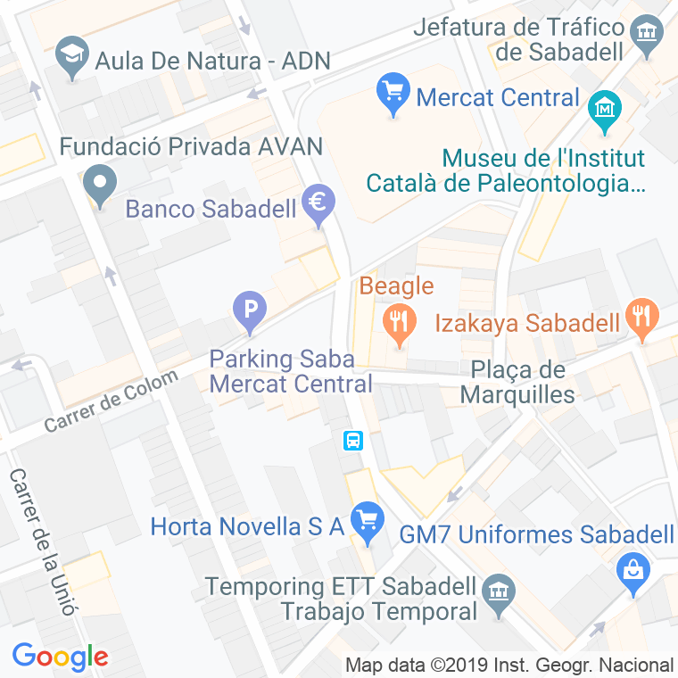 Código Postal calle Sant Jaume en Sabadell