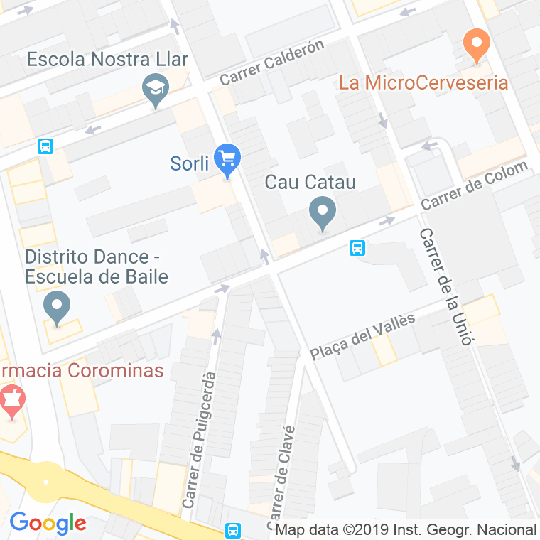 Código Postal calle Valles, plaça en Sabadell