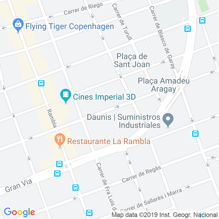 Código Postal calle Borrell en Sabadell
