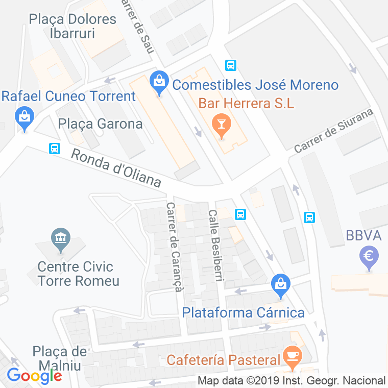 Código Postal calle Camarasa en Sabadell