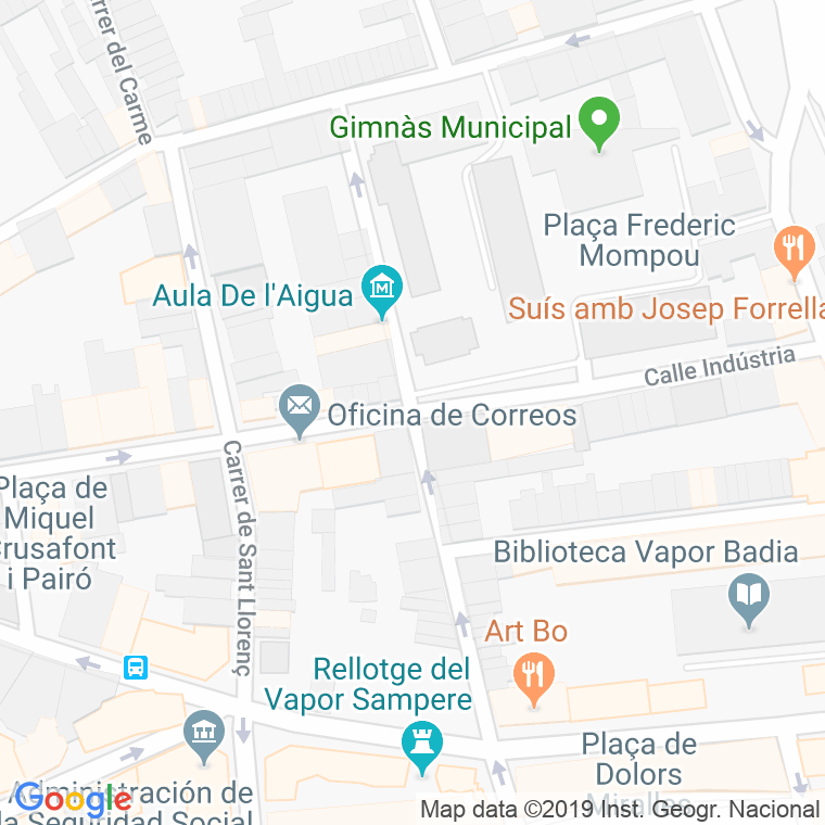 Código Postal calle Concepcio en Sabadell