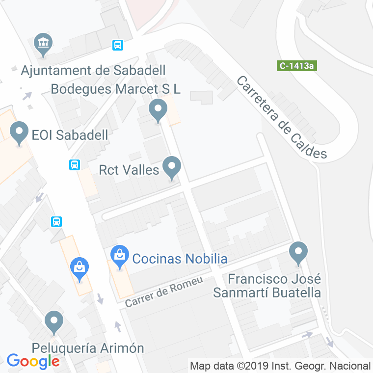 Código Postal calle Felip Benessat en Sabadell