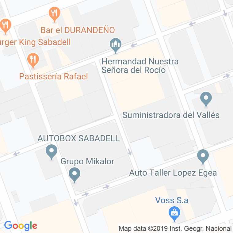 Código Postal calle Abat Oto en Sabadell