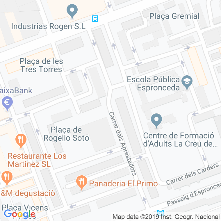 Código Postal calle Aprestadors en Sabadell