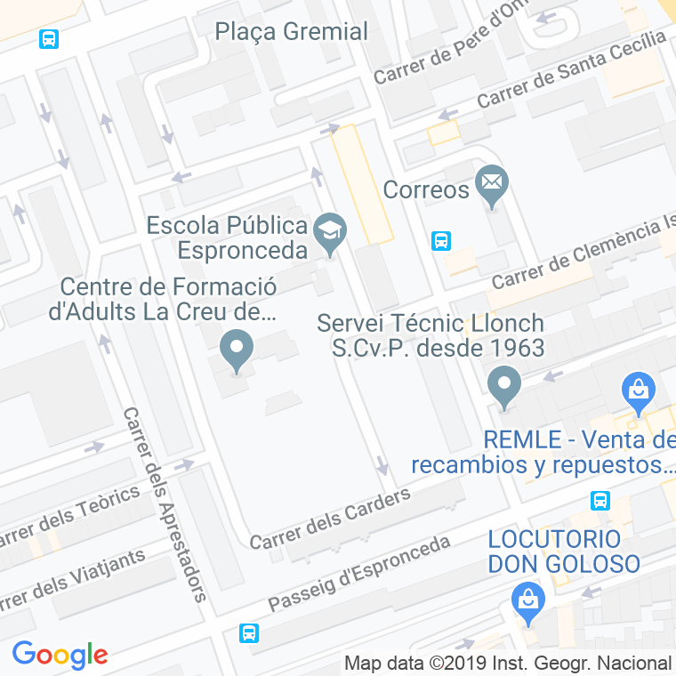 Código Postal calle Drapaires, Dels en Sabadell