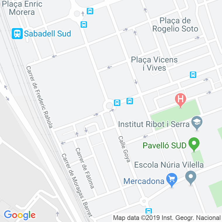 Código Postal calle Goya en Sabadell