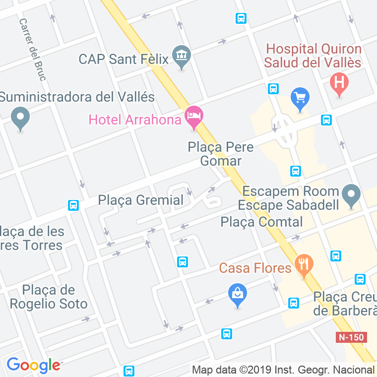 Código Postal calle Paraire Deganet, plaça en Sabadell