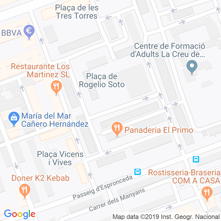 Código Postal calle Rogelio Soto, plaça en Sabadell