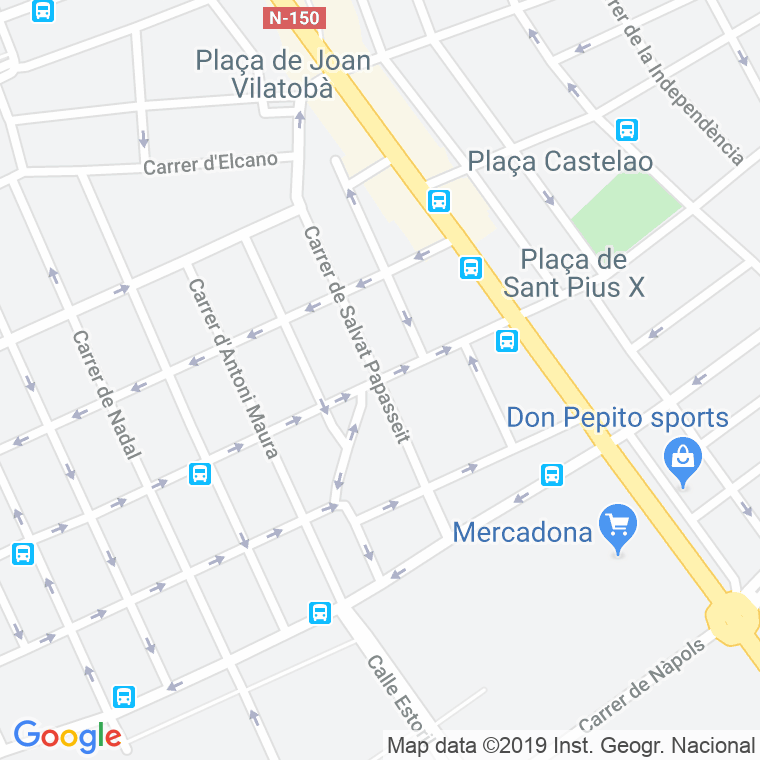 Código Postal calle Salvat Papasseit en Sabadell
