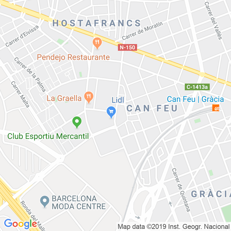 Código Postal calle Can Feu, passeig en Sabadell