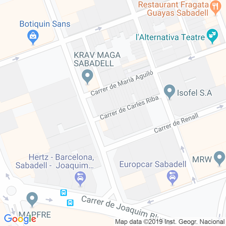Código Postal calle Carles Riba en Sabadell