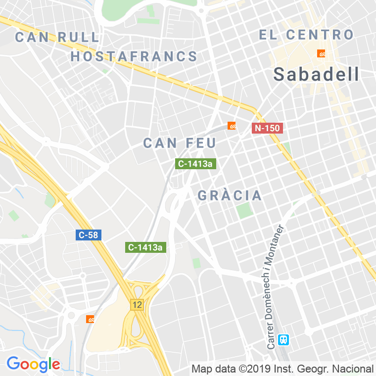 Código Postal calle Iberia, rambla en Sabadell