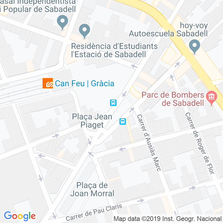 Código Postal calle Jean Piaget en Sabadell