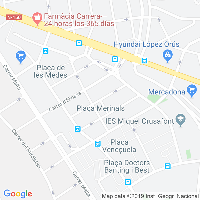 Código Postal calle Merinals, plaça en Sabadell