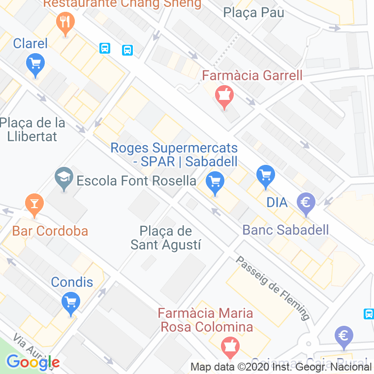 Código Postal calle Baldiri Reixac en Sabadell