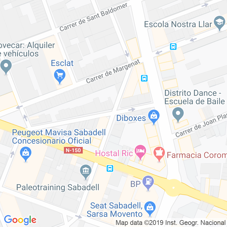 Código Postal calle Borgonyo en Sabadell