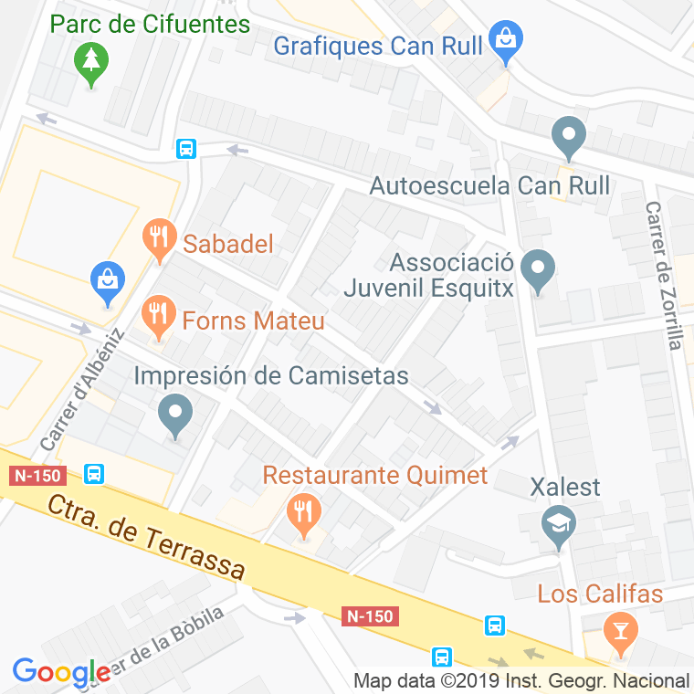Código Postal calle Chopin en Sabadell
