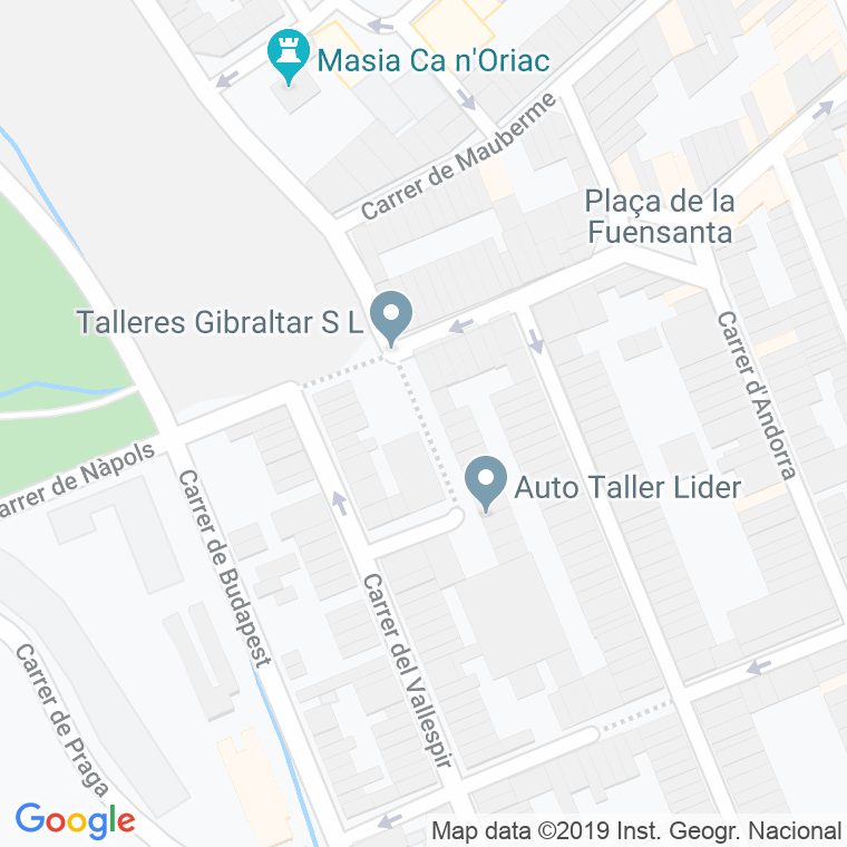 Código Postal calle Alguer, L', passatge en Sabadell