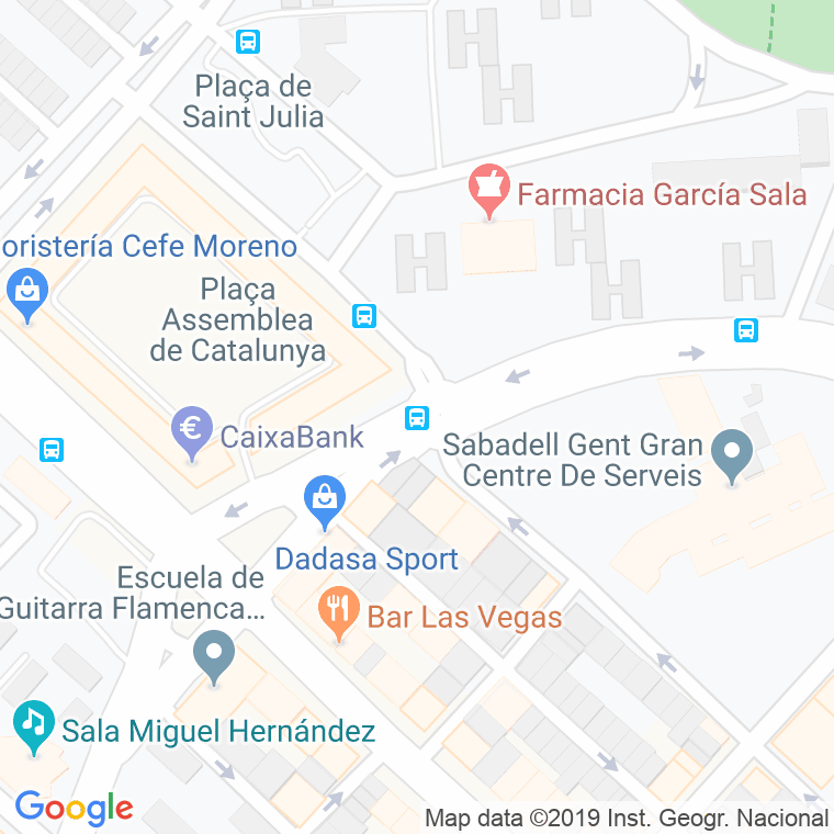 Código Postal calle Barri Sant Julia en Sabadell