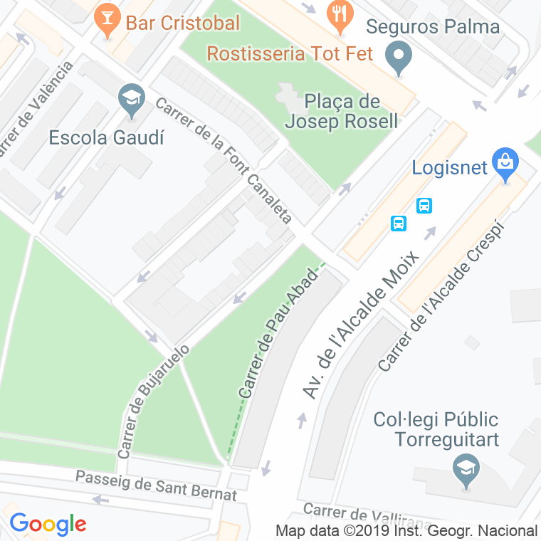 Código Postal calle Bujaruelo en Sabadell