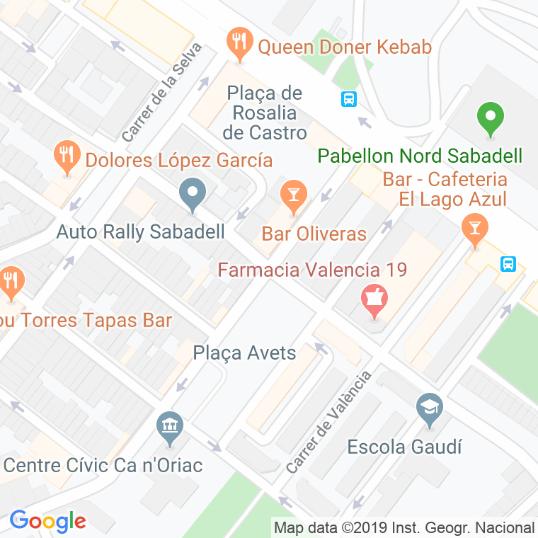 Código Postal calle Garrigues, De Les en Sabadell