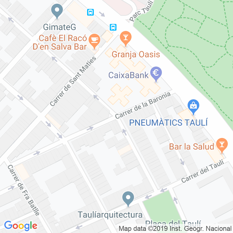 Código Postal calle Baronia en Sabadell