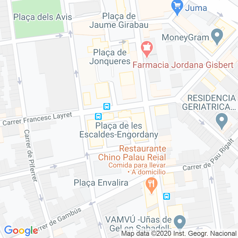 Código Postal calle Escaldes-engordany, De Les, plaça en Sabadell