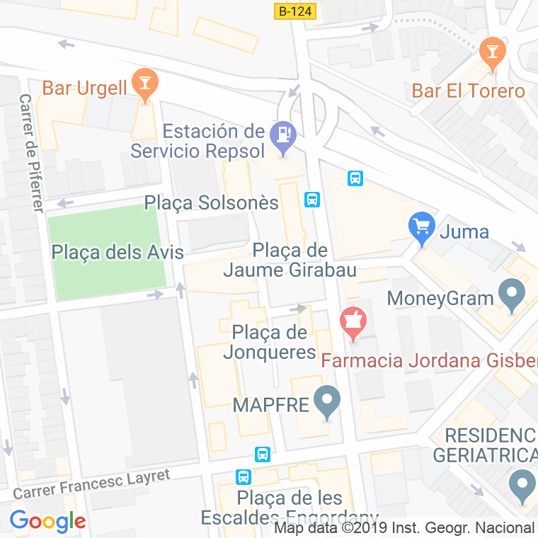 Código Postal calle Jaume Girabau, plaça en Sabadell