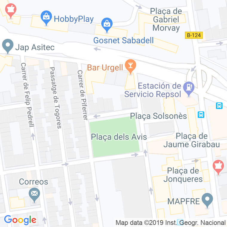 Código Postal calle Jonqueres, passatge en Sabadell