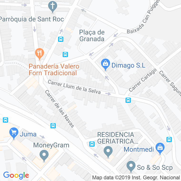 Código Postal calle Llum De La Selva en Sabadell