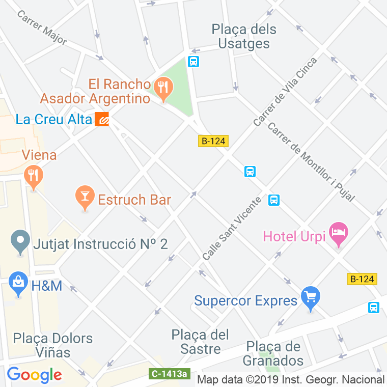 Código Postal calle Papa Pius Xi en Sabadell