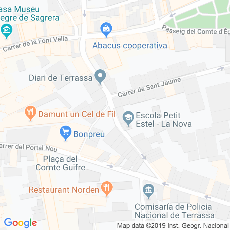 Código Postal calle Puig-novell en Terrassa