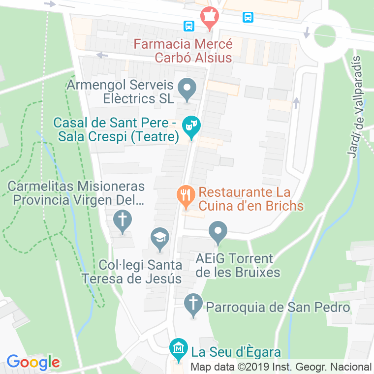 Código Postal calle Major De Sant Pere en Terrassa